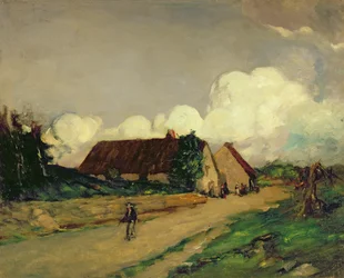 Alte Bauernhäuser in der Bretagne