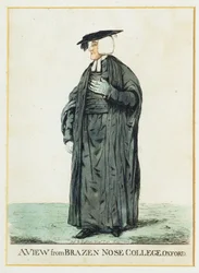 Blick vom Brazen Nose College, Oxford