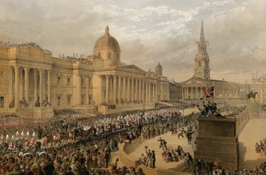 Trafalgar Square, London, 7. März 1863