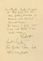 Faksimile der Nachricht an die Öffentlichkeit, 29. März 1912, 1913
