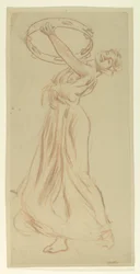 Studie für Mädchen mit Tamburin, „Vintage Festival“, Mendelssohn Glee Club, New York
