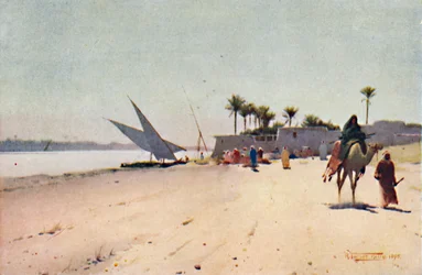 Ein Nil-Dorf, ca. 1880, 1904