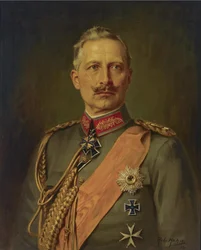 Porträt des deutschen Kaisers Wilhelm II., 1859-1941, König von Preußen, 1911