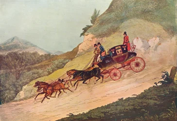 Königliche Postkutsche, 19. Jahrhundert, 1907