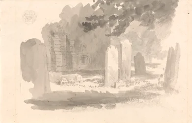 Friedhof von St. Stephen, Jersey, mit dem Grab des Bruders des Künstlers