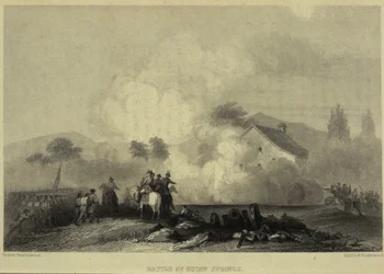 Die Schlacht von Eutaw Springs im Jahr 1781