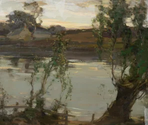 Ein ruhiger Teich, Abend