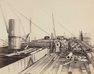 Deckszene der Great Eastern, 1857