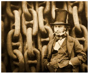 Isambard Kingdom Brunel bei den Startketten der SS Great Eastern