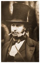 Porträt von Isambard Kingdom Brunel bei den Startketten der SS Great Eastern