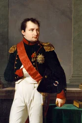 Detail eines Porträts von Napoleon Bonaparte, 1812