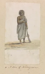 Ein Eingeborener von Madagaskar