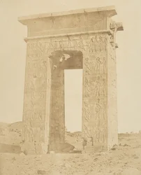 Tor von Ptolemaios Philomeder, 180 v. Chr., Karnak, ca. 1856