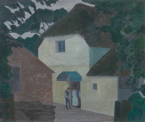 Der Besucher an der Mühle