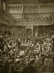 Gladstone stellt das Home-Rule-Gesetz vor, Februar 1893