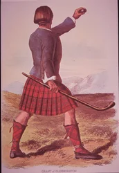 Clansman von Grant of Glenmoriston spielt Shinty