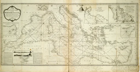 Neue und genaue Karte des Mittelmeers aus den neuesten Vermessungen, bestimmt und reguliert durch astronomische Beobachtungen