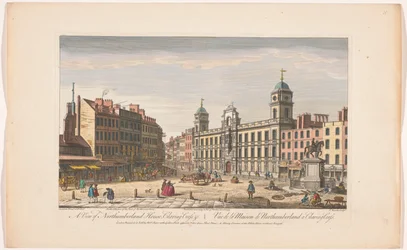 Ansicht von Northumberland House an Charing Cross in London (Londen)