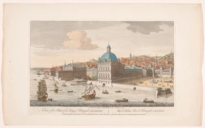 Ansicht des Königspalastes in Lissabon