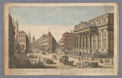 Ansicht des Mansion House in London