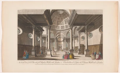 Blick auf das Innere der Kirche St. Stephen Walbrook in London