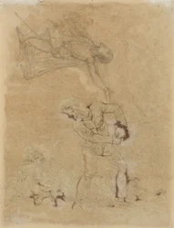 Stephano und Trinculo mit Caliban