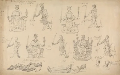 Studien von Figuren und Siegeln aus Sandfords Geneal History