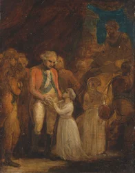 Die Zwei Söhne von Tipu Sahib, Sultan von Mysore, Werden General Cornwallis als Geiseln Übergeben