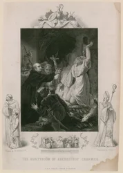 Das Martyrium von Erzbischof Cranmer (Gravur)