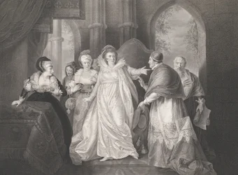 Königin Katharina, Kardinal Wolsey und Kardinal Campeius