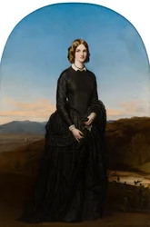 Porträt der Hon. Selina Weld Forester, Viscountess Newport und später Countess of Bradford (1819-1894), c.1840-70