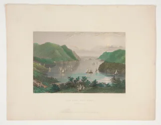 Ansicht von West Point (Hudson River), Illustration für Nathaniel Parker Willis