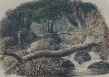 Der Eingang zu einem Wald, 1836