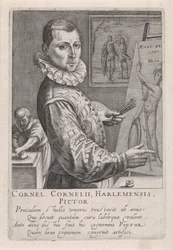 Porträt von Cornelis Cornelisz. van Haarlem