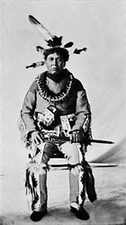 Ein Algonquin in voller Tracht, 1912