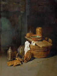 Stillleben mit Haushaltsutensilien