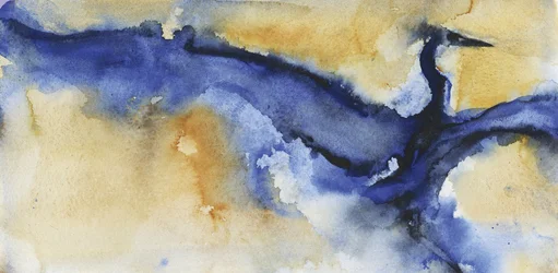 Abstrakter blauer Reiher