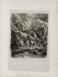 Reiter in den Bergen