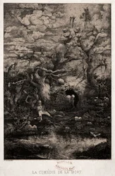 Die Komödie des Todes, 1854