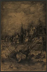 Angespülte Schiffe