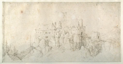 Eine Burg auf einem Felsen