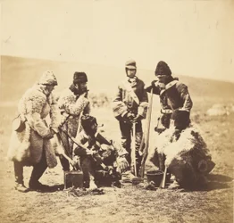 Kapitän Pechell & Männer des 77. Regiments - Winterkleidung