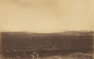 Entfernter Blick auf Sebastopol mit den Linien der Gordons Batterie
