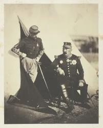 General Bosquet und Kapitän Dampière
