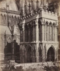 Lincoln Cathedral: Die Galiläa-Vorhalle, ca. 1857