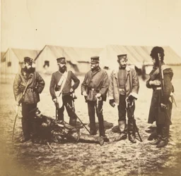 Oberstleutnant Munro und Offiziere des 39. Regiments
