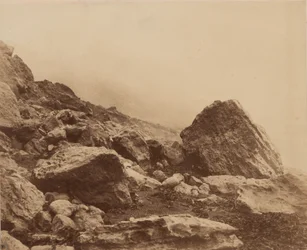 Rocken End in einem Sturm, Isle of Wight
