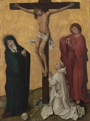 Die Kreuzigung mit einem Kartäusermönch, um 1460