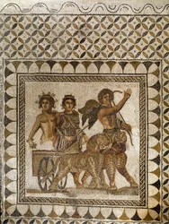 Bacchus in einem von Tigern gezogenen Wagen, 3. Jahrhundert
