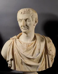 Büste des Kaisers Nerva (Marcus Cocceius Nerva) (26-98 n. Chr.), Paris, Louvre Museum